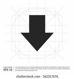 
Vector Down arrow icon