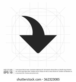 Vector Down arrow icon