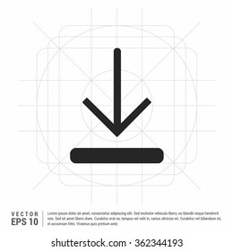 
Vector Down arrow icon
