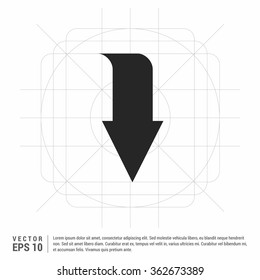 Vector Down arrow icon