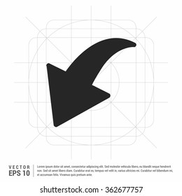 Vector Down arrow icon
