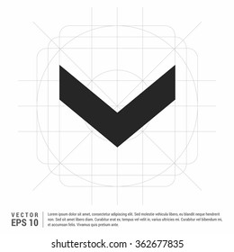 Vector Down arrow icon