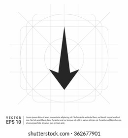 Vector Down arrow icon