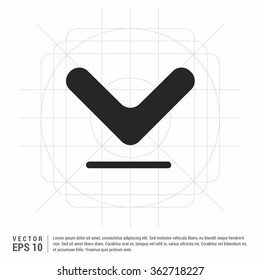 Vector Down arrow icon