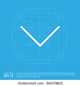 Vector Down arrow icon