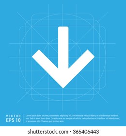 Vector Down arrow icon