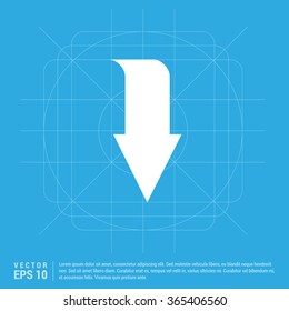 Vector Down arrow icon