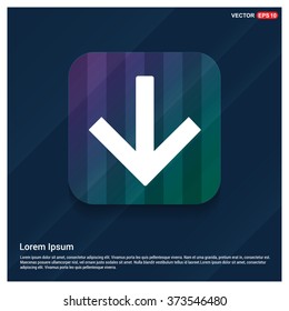 Vector Down arrow icon
