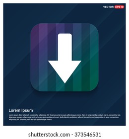 Vector Down arrow icon
