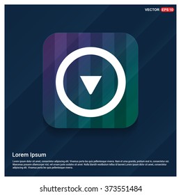 Vector Down arrow icon