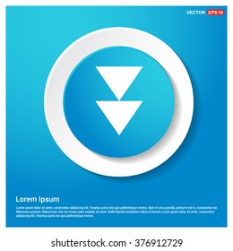 Vector Down arrow icon. Vector arrow icon