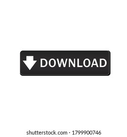 Vector DOWNLOAD 3D button with white background