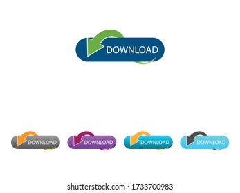 Vector Download Arrow - Download Install Icon - Downloading Symbol 