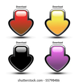 Vector download buttons