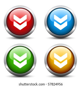 Vector download buttons
