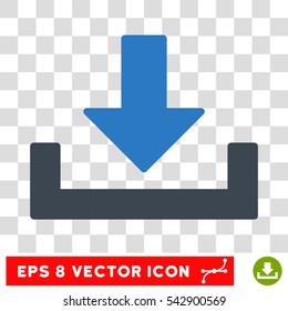 Vector Download EPS vector pictograph. Illustration style is flat iconic bicolor smooth blue symbol on a transparent background.
