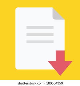 Vector Download File Icon