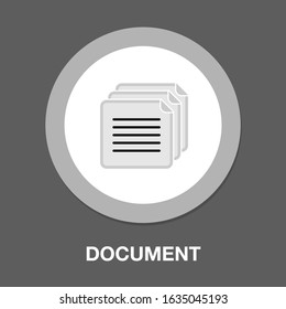 Vector Download file icon - file document symbol - document illustration