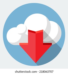 Vector download icon