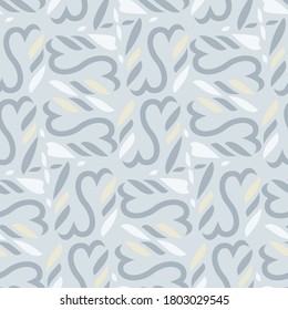 Descarga vectorial de un patrón ininterrumpido de color blanco y azul suave