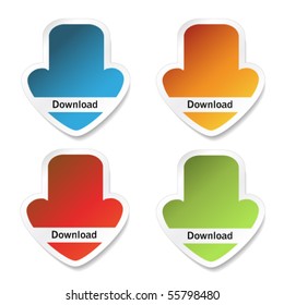 Vector download stickers