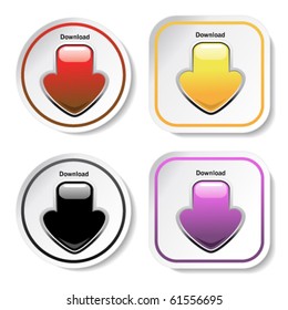 Vector download stickers