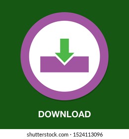 Vector Download Symbol - App Download Button