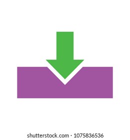 Vector Download symbol - app down load button