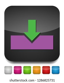 Vector Download Symbol - App Down Load Button