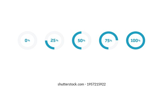 Vector download or upload status icon illustration, Load icon. Circle website buffer loader.