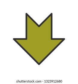  Vector Downward Arrow Icon
