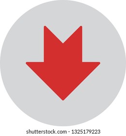  Vector Downward Arrow Icon
