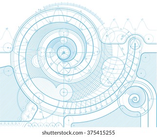 Vector draft background with a twirl. Can be easily colored and used in your design.