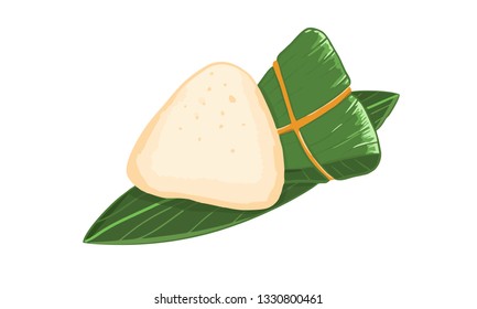 Vector Dragon boat festival rice dumplings. 