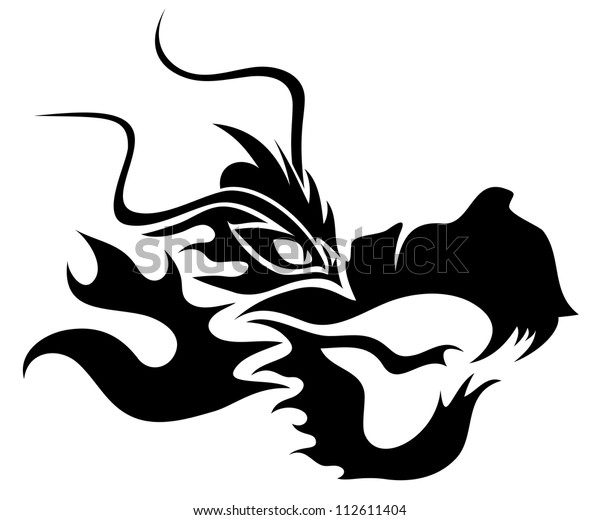 Vector Dragon Head Stock Vector (Royalty Free) 112611404