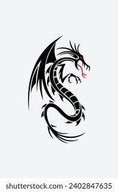 vector dragon for t-shirt screen printing needs, other tattoos