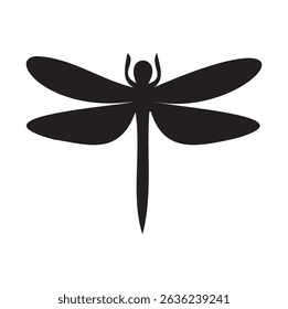 vector dragonfly silhouette, silhouette of dragonfly