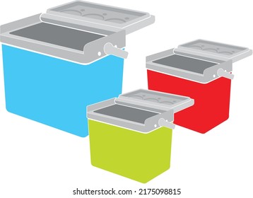 Caja del refrigerador del congelador del dibujo del vector