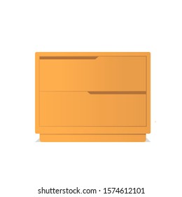 vector of drawer isolated on white background