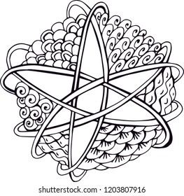 vector drawing, abstract ornament