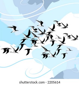 Vector drawing of animal life. This is not a trace, but a digital drawing based on my sketches.