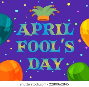 Vector drawing April Fool's Day