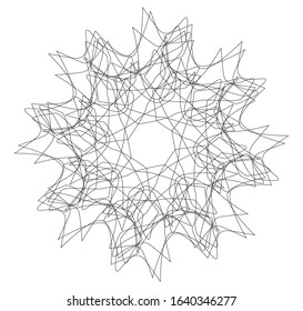 vector drawing art mandala sketch