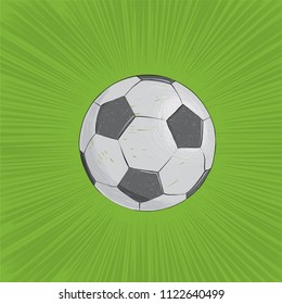 Vector drawing of ball (football)