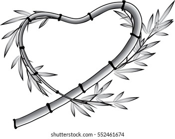 vector drawing bamboo