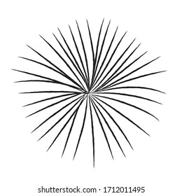 Vektorillustration-Zeichnung einer wunderschönen Leuchterblume im Doodle-Stil. Traditionelle Mascara Blätter, Doodle Stil für Hochzeitsdekoration und Design.