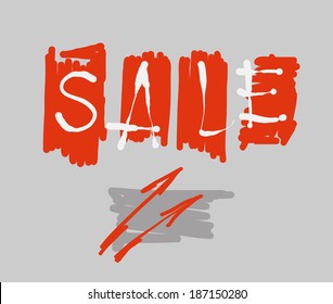  Vector drawing beautiful lettering font sale