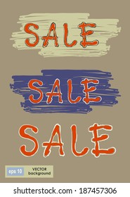 Vector drawing beautiful lettering font sale