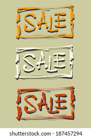 Vector drawing beautiful sales  