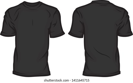Blank Black Shirt Mock Template Front Stock Photo 1501926215 | Shutterstock